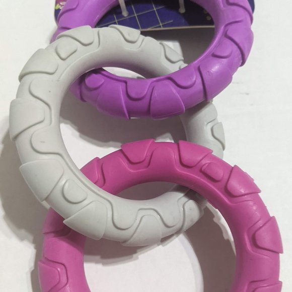 Bow Wow Pet Retro Rings Dog Toy - Picture 2 of 4